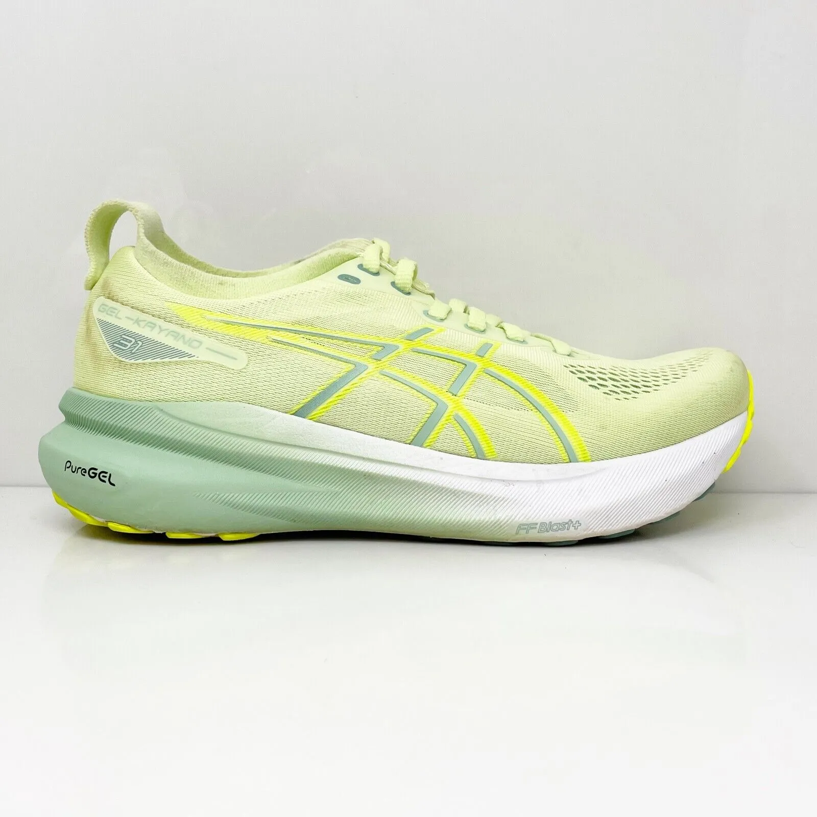 Asics Womens Gel Kayano 31 1012B671 Yellow Running Shoes Sneakers Size 8.5 W