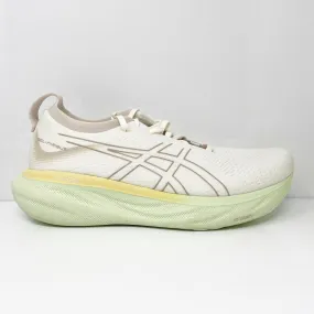 Asics Womens Gel Nimbus 25 1012B356 White Running Shoes Sneakers Size 11