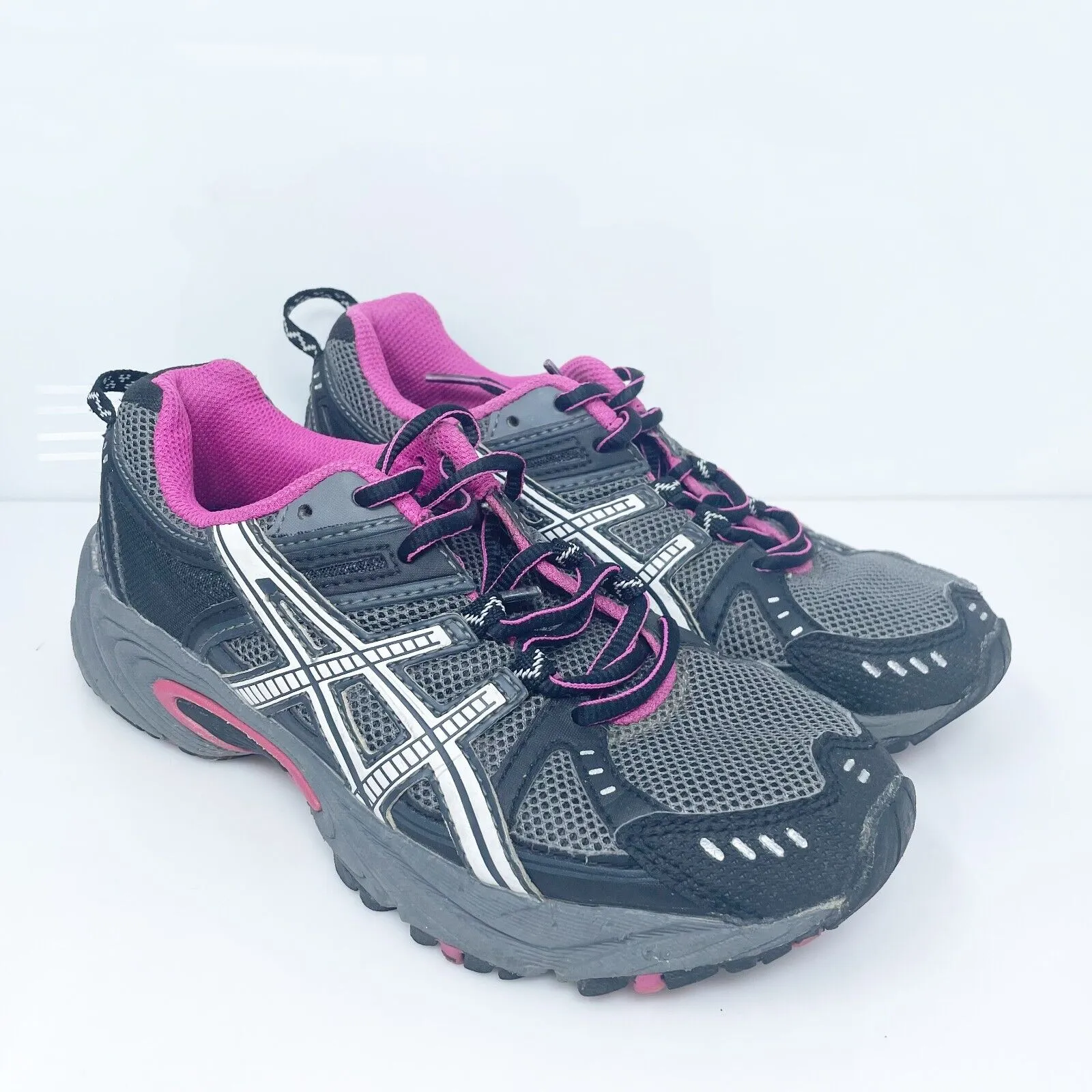 Asics Womens Gel Venture 3 T26CQ Gray Running Shoes Sneakers Size 6