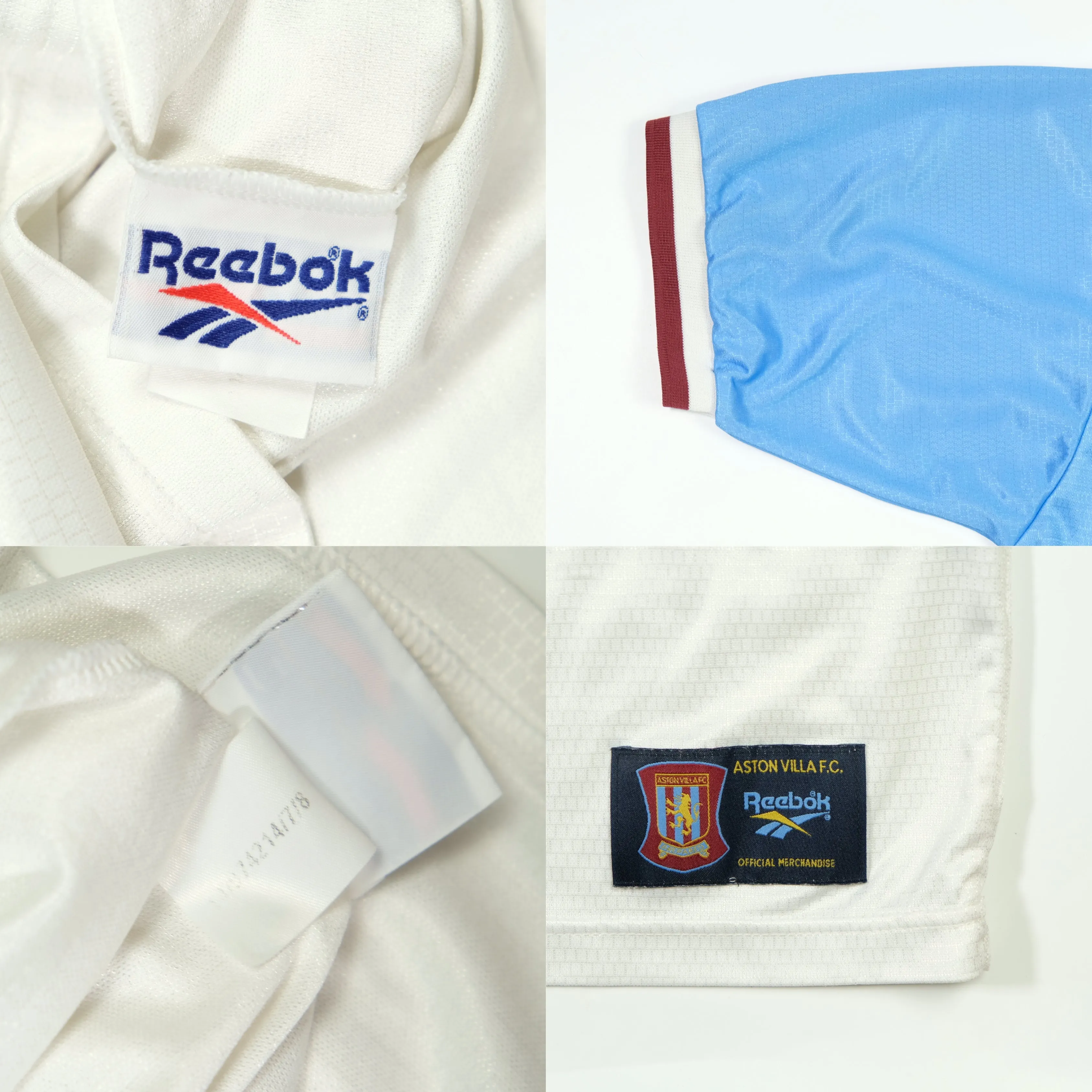 Aston Villa 1997/1998 Reebok Original Away Football Shirt XXL