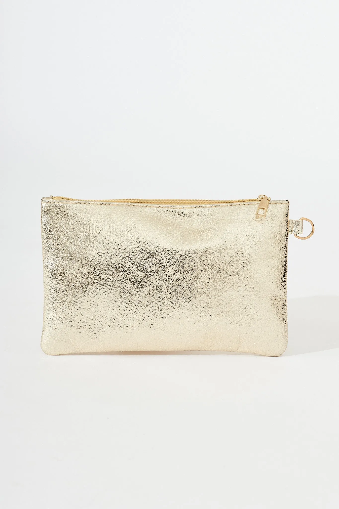 August + Delilah Mauriel Clutch In Gold