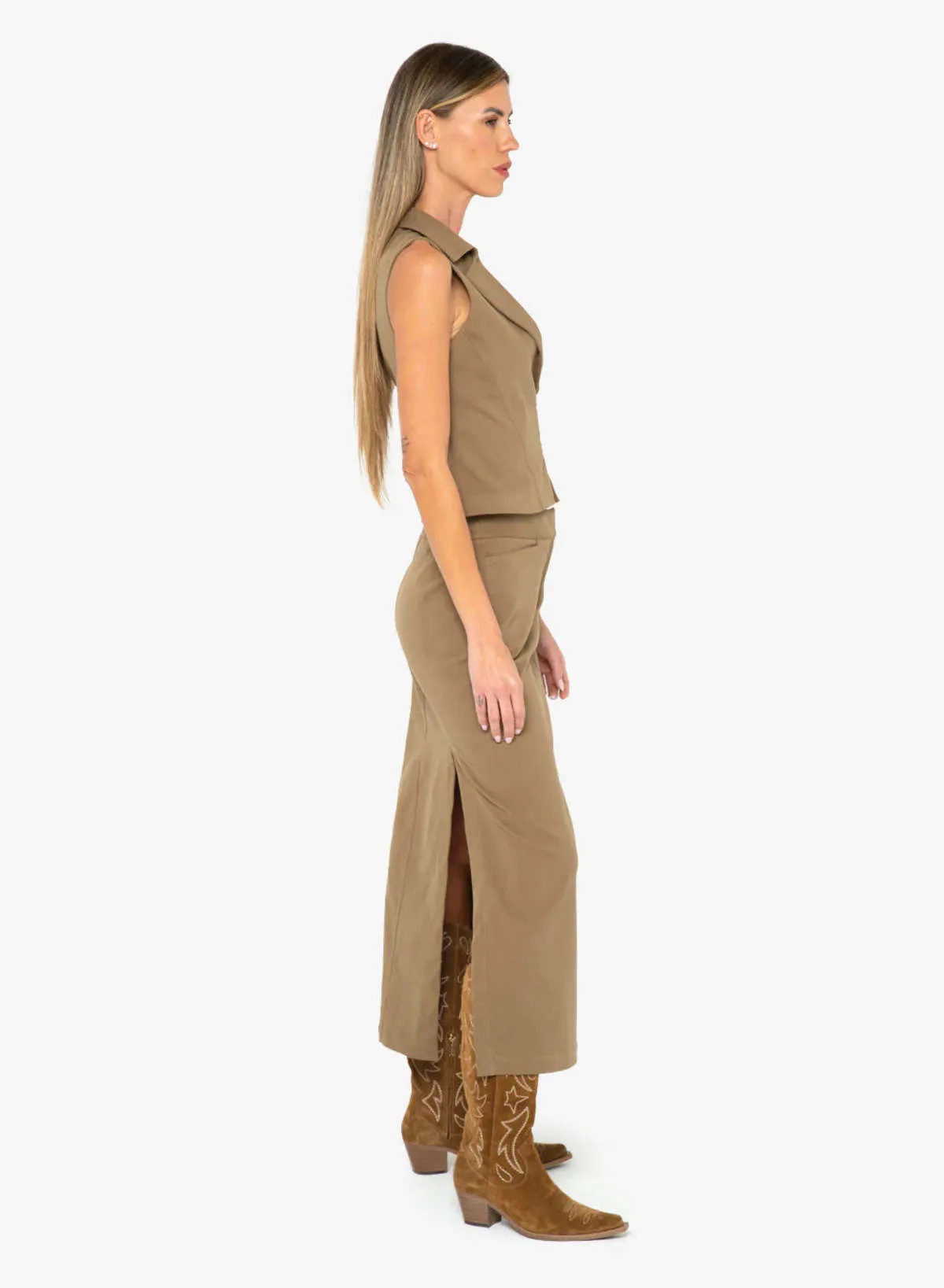 Aura Skirt - Taupe