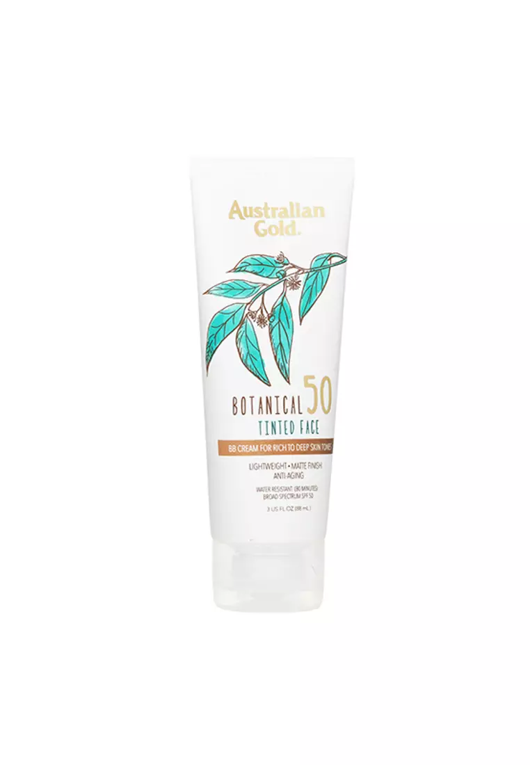 Australian Gold AUSTRALIAN GOLD - Botanical Sunscreen SPF 50 Tinted Face BB Cream - Rich to Deep 89ml/3oz