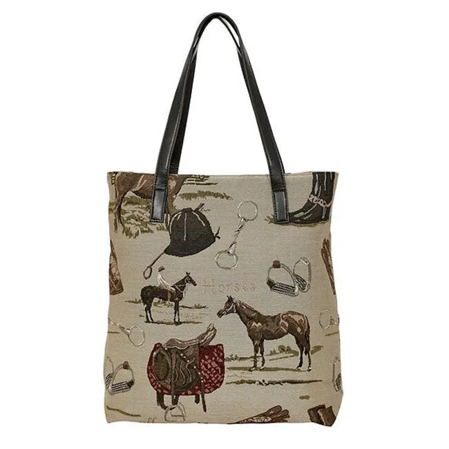 AWST International Tote Bag - Equestrian Tapestry