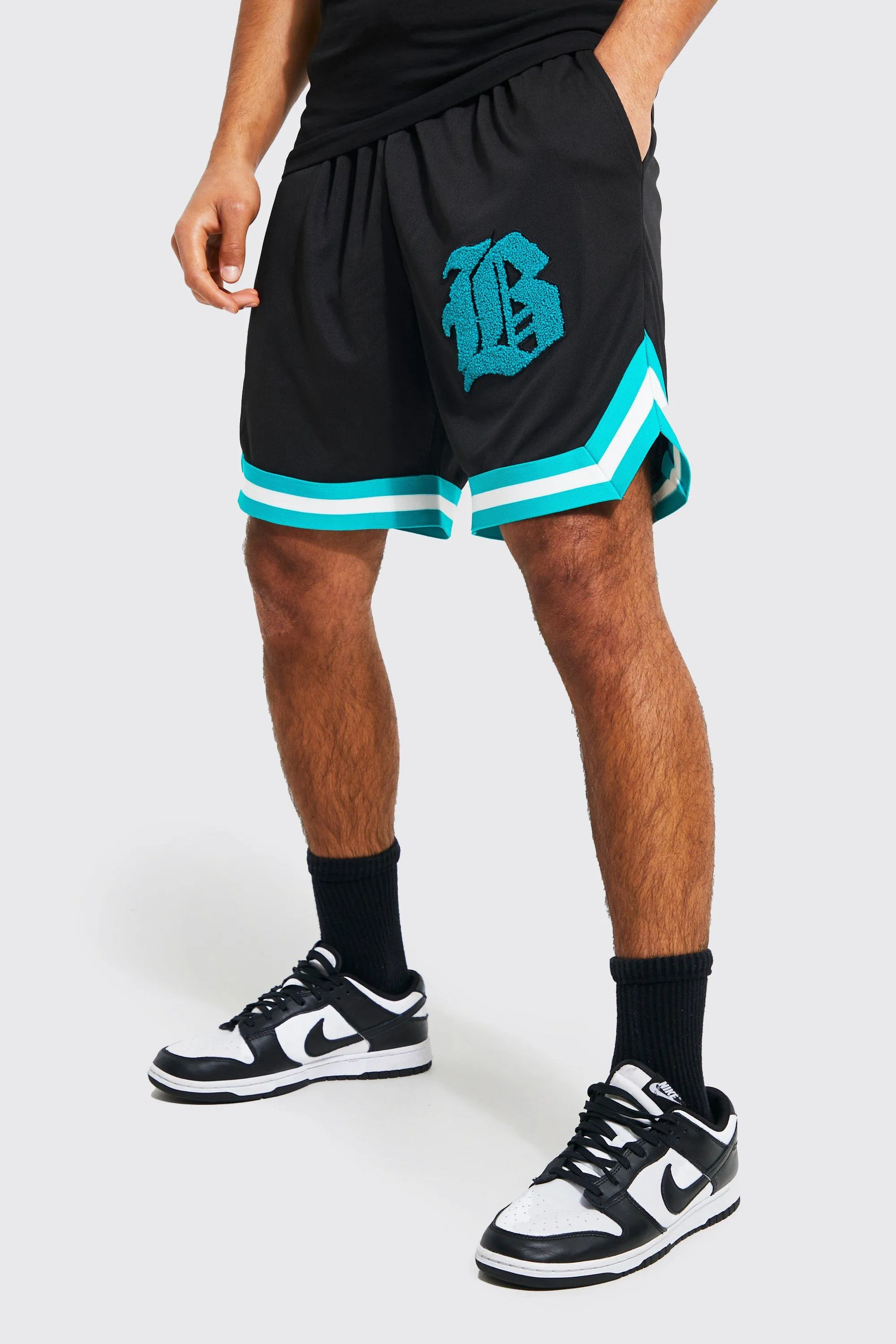 B Varsity Mesh Short Length Basketball Shorts
