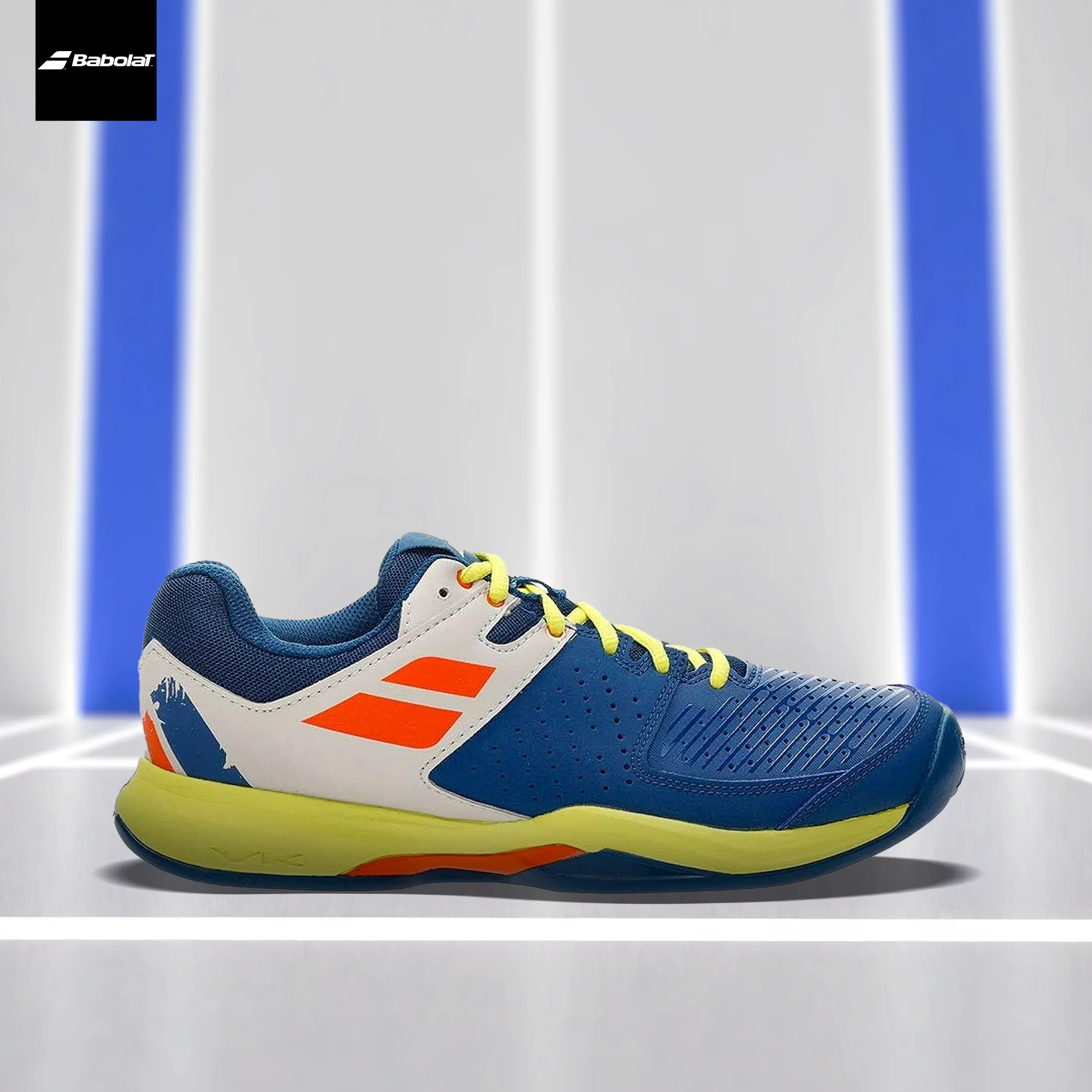 Babolat Pulsion All Court Men's Tennis Shoe (Dark Blue/Sulphur Spring) - DOD