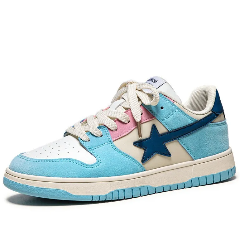 Baby Blue & Navy Shooting Star Sneakers