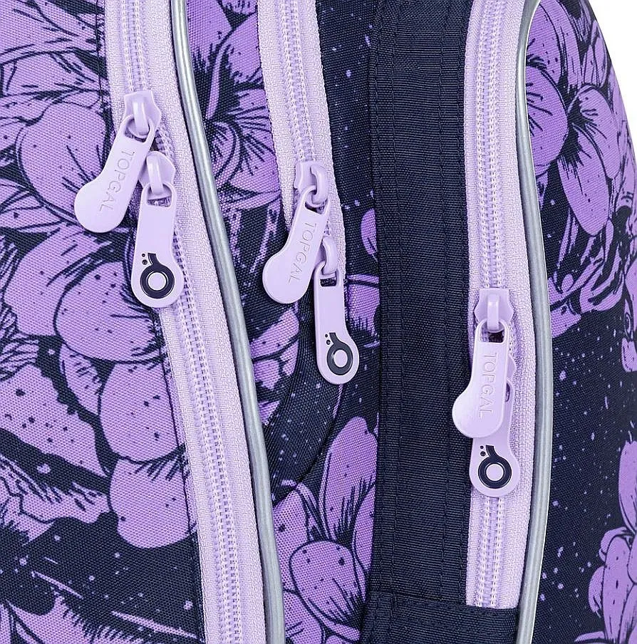 backpack Topgal LYNN 23008 - G/Black/Violet - unisex junior