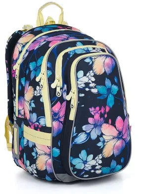 backpack Topgal LYNN 24008 - G/Blue/Yellow - girl´s