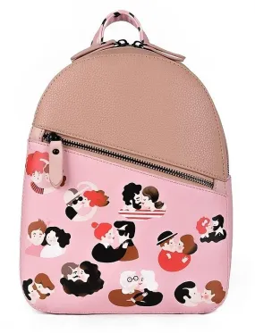 backpack Vuch Lovers - Pink/Light Brown - women´s