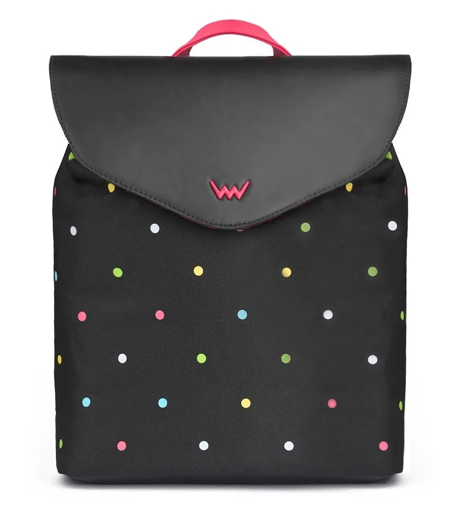 backpack Vuch Mesaro - Black/Multocolor Dots - women´s