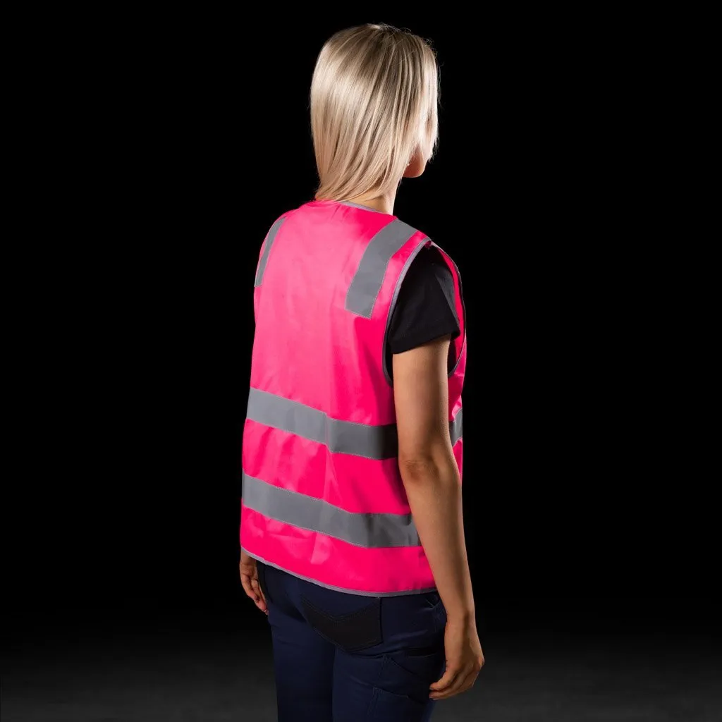 BAD HI-VIS DAY/NIGHT ZIP SAFETY VEST