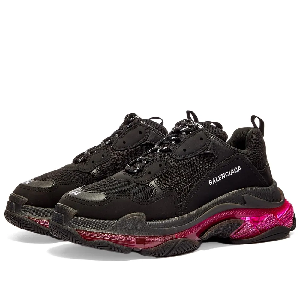 Balenciaga Triple S Airsole SneakerBlack & Pink Neon