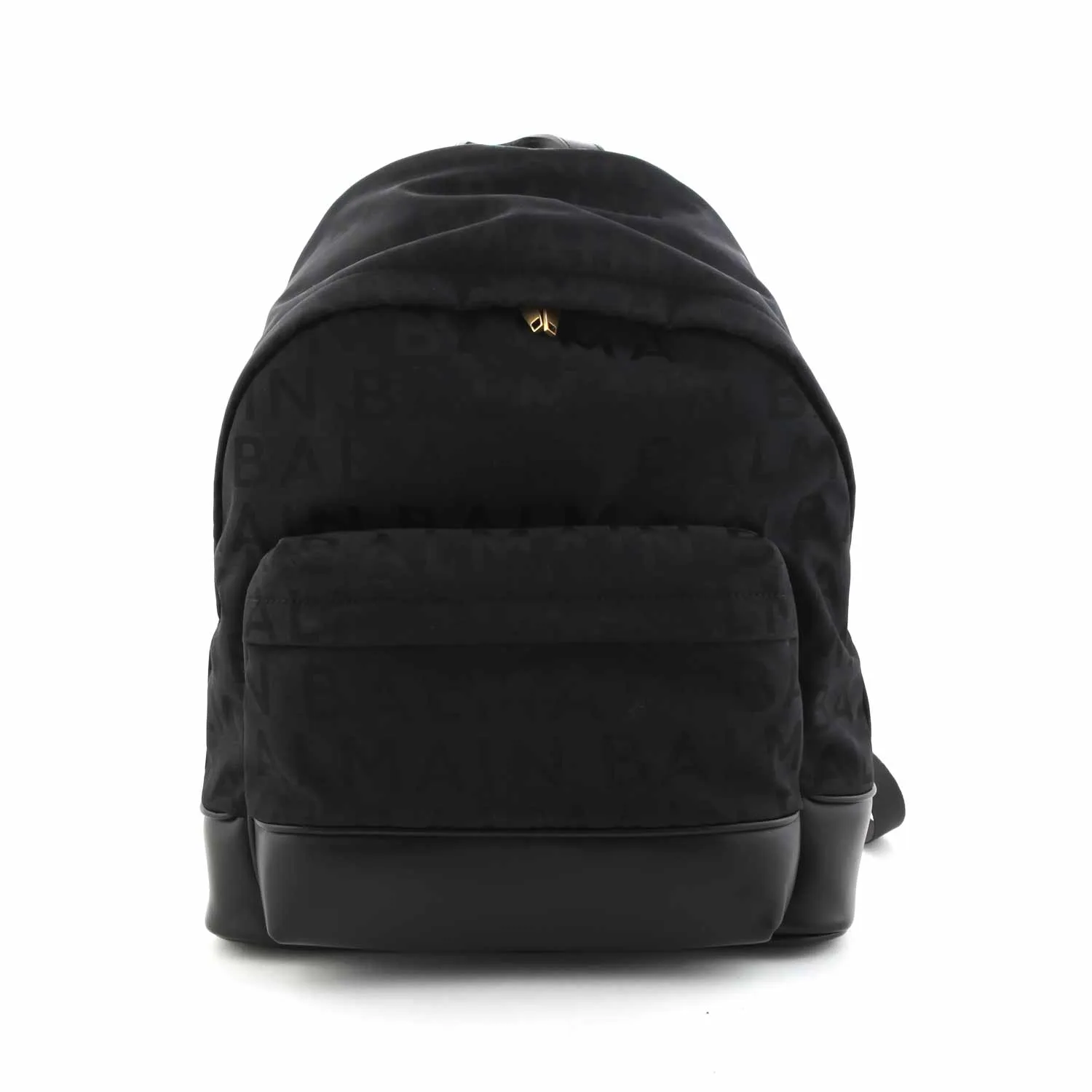 Balmain Black Backpack With Tone-On-Tone Logos