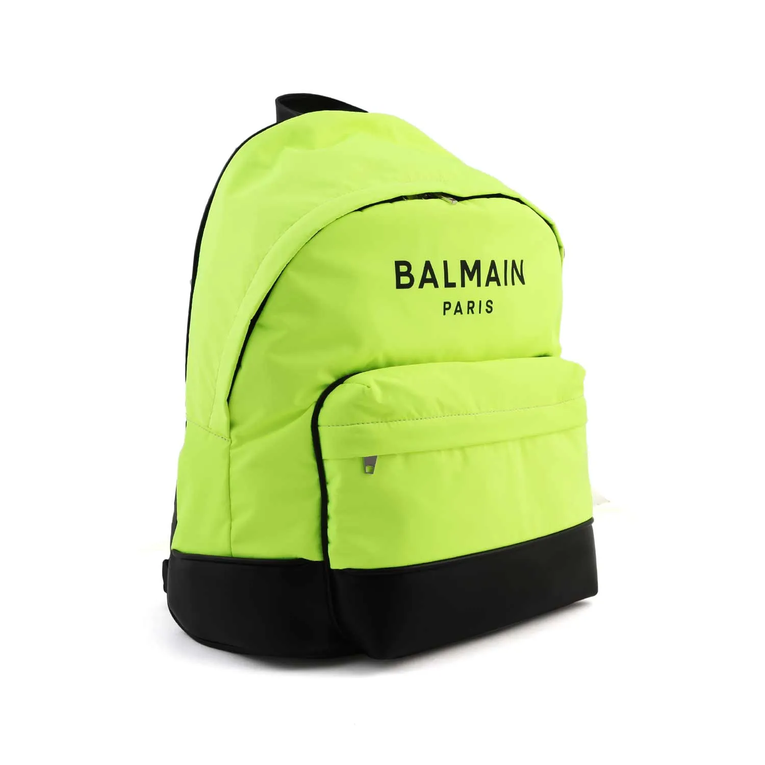 Balmain Fluo Yellow And Black Backpack For Girls