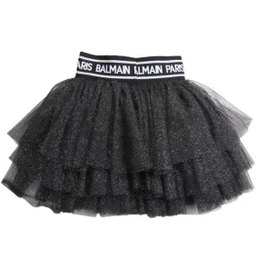 Balmain Kids Black Skirt