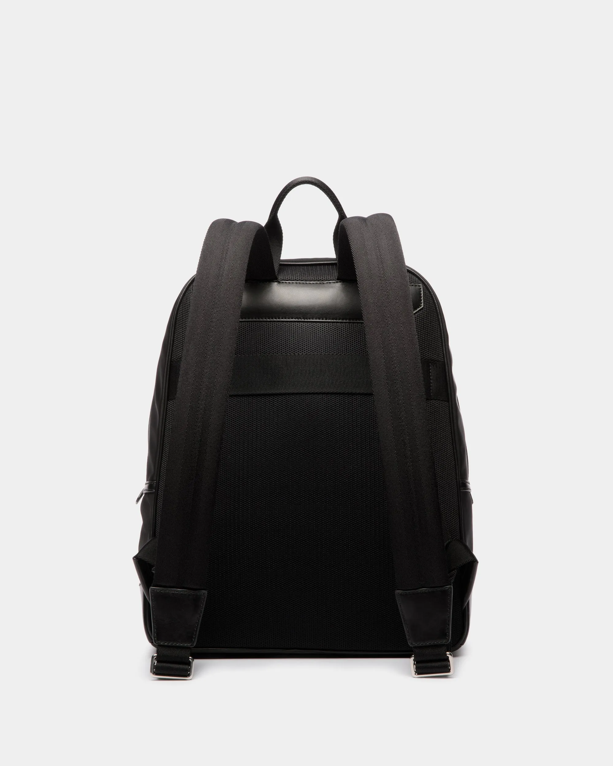 Bar Backpack in Black Nylon And Leather