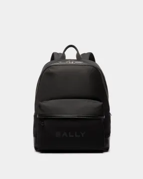 Bar Backpack in Black Nylon And Leather