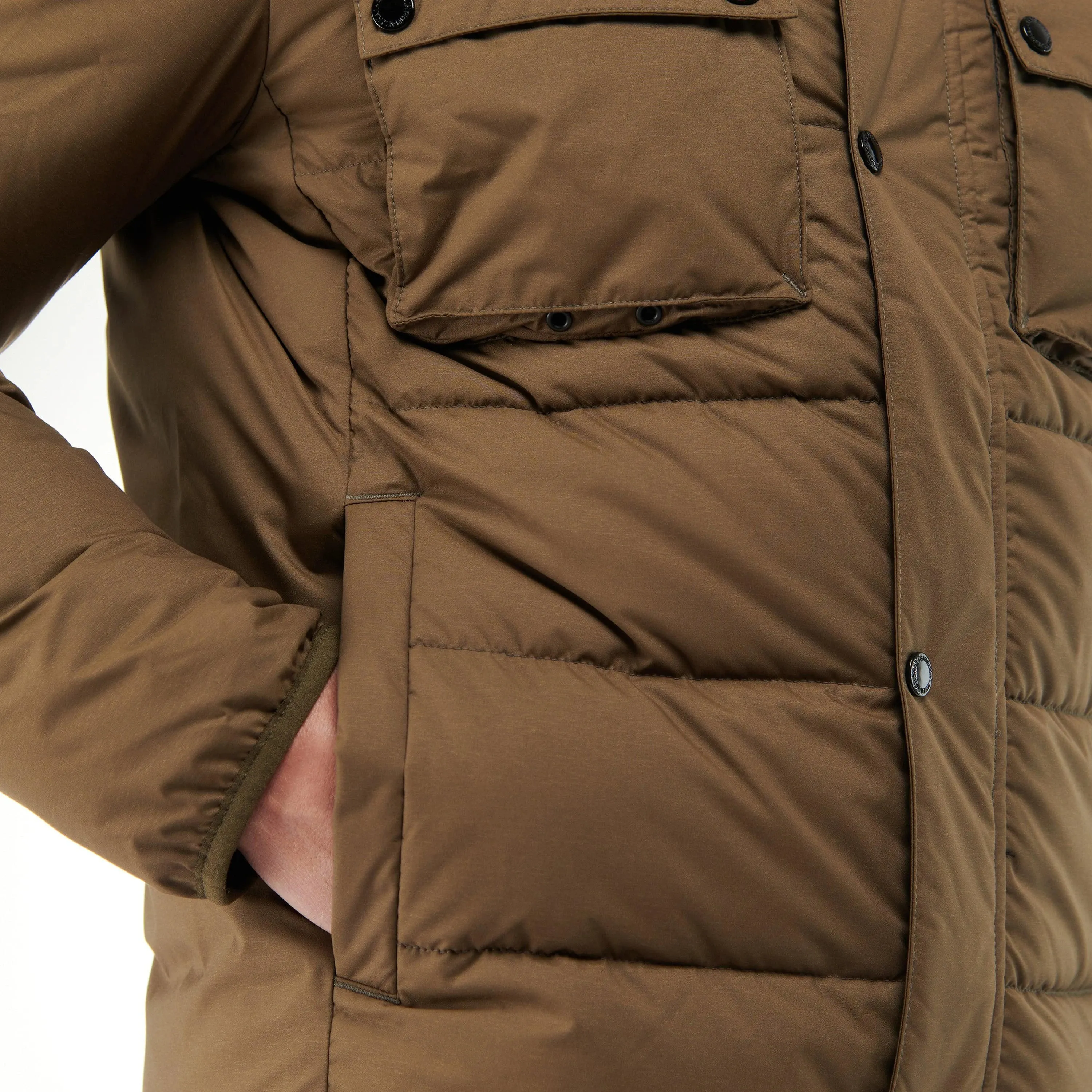 Barbour International B.Intl Transmission Throttle Baffle Quilted Jacket