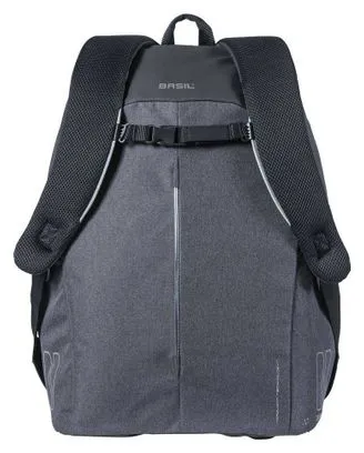 Basil B-Safe Nordlicht bicycle backpack with LED-strip 18 liter black