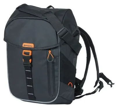 Basil Miles Tarpaulin Nordlicht 17L Backpack Black / Orange