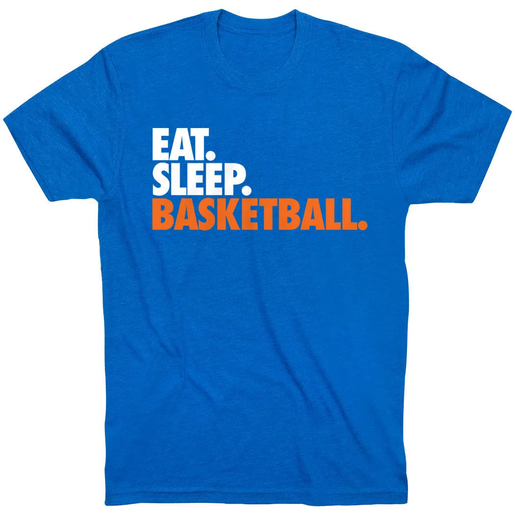Basketball T-Shirt Short Sleeve Eat. Sleep. Basketball. 