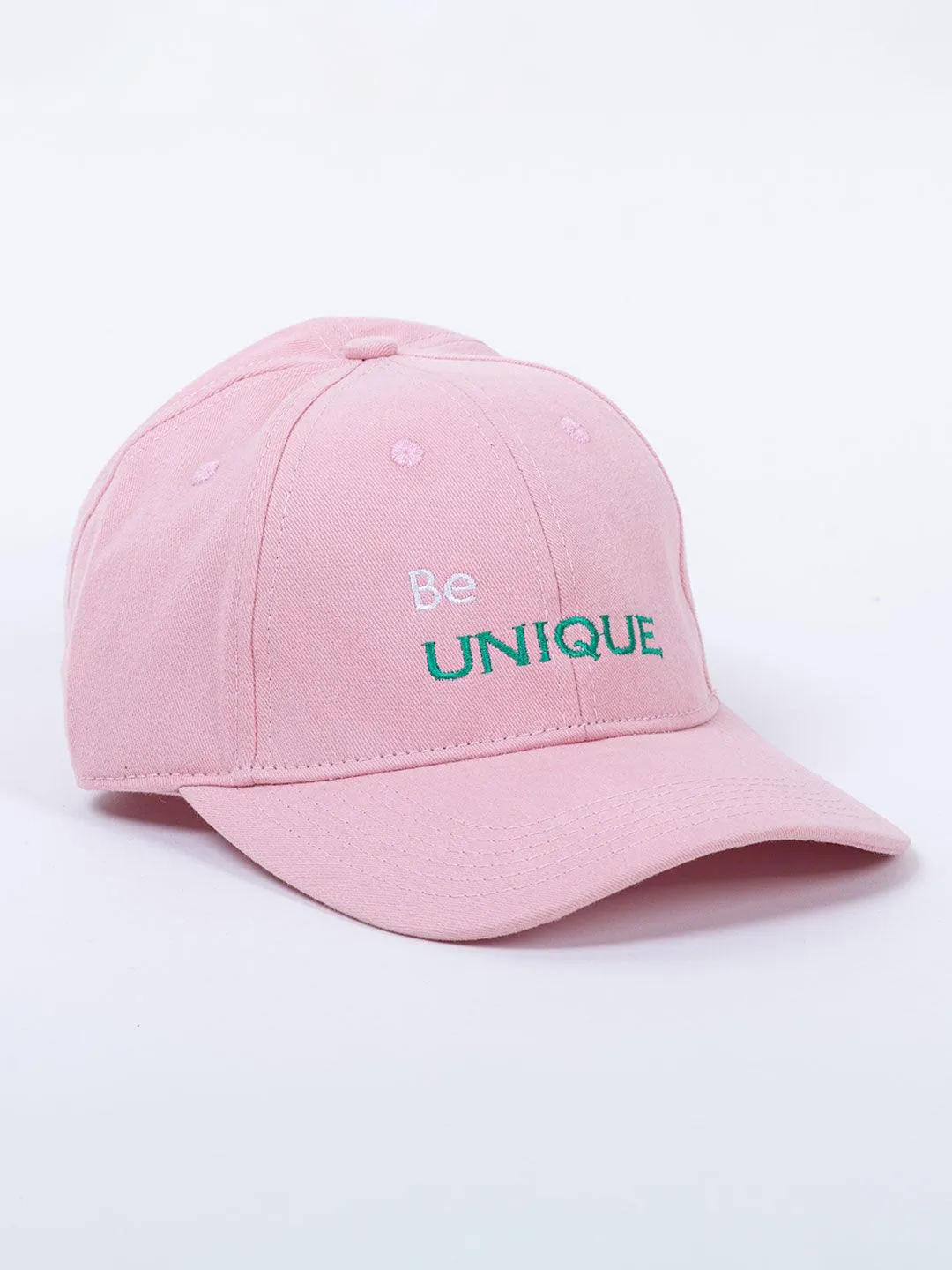 Be Unique Baby Pink Free Size Unisex Baseball Caps