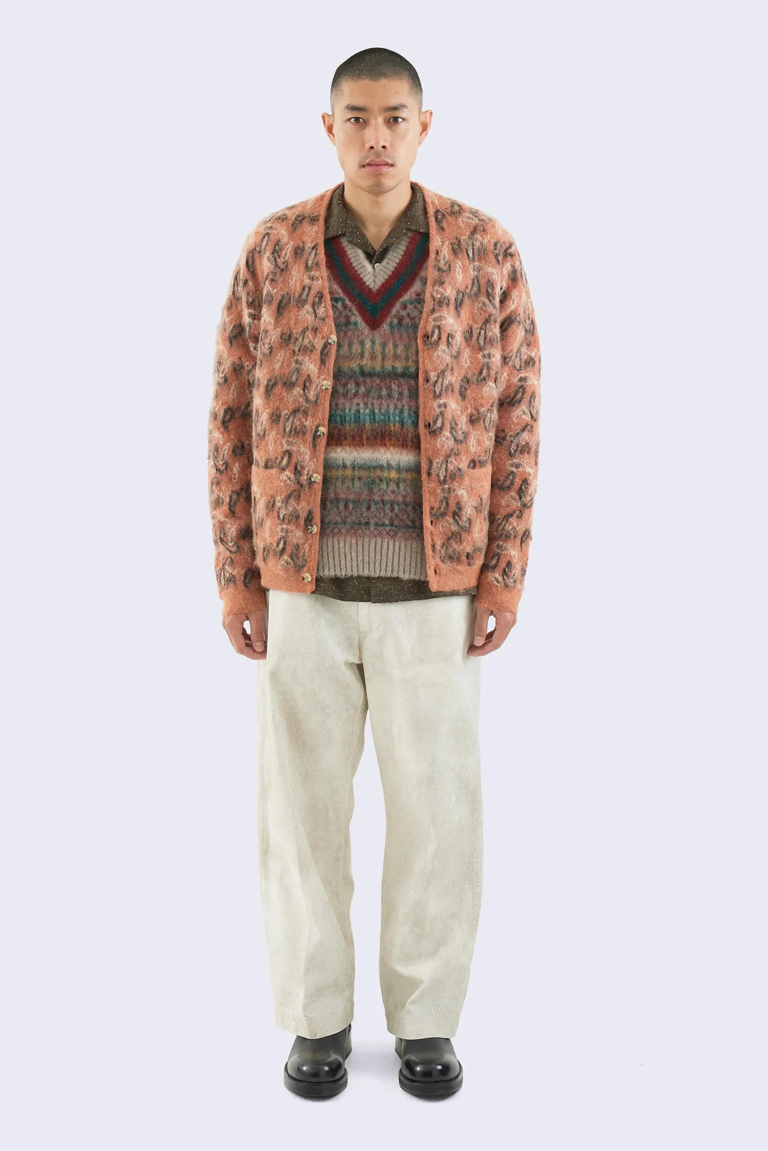 Beams+,× Gim® Cricket Fair Isle Vest British Wool 5G