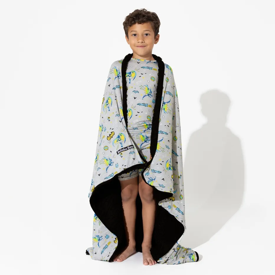 Bellabu Bear Batman Sherpa Blanket