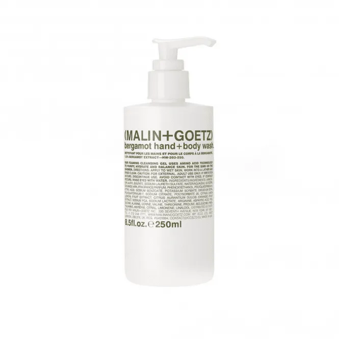 Bergamot Hand + Body Wash 250ml 