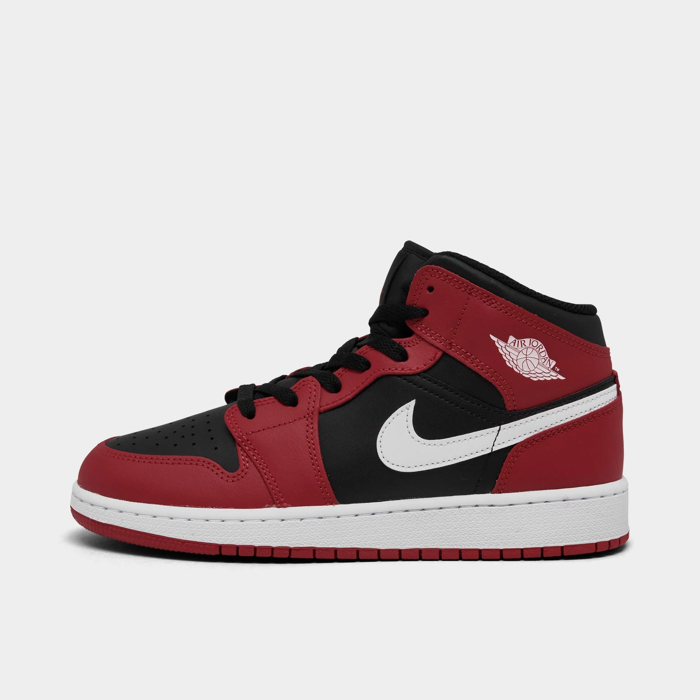 Big Kids' Air Jordan Retro 1 Mid Casual Shoes