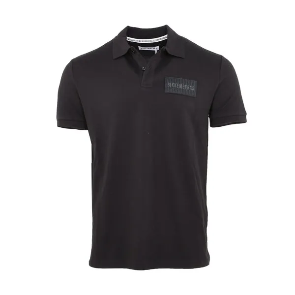 Bikkembergs Men's Black Polo T-shirt