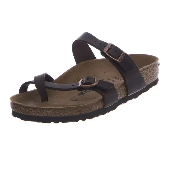 Birkenstock Unisex Mayari Habana Brown Oiled Leather Sandals - Regular Fit