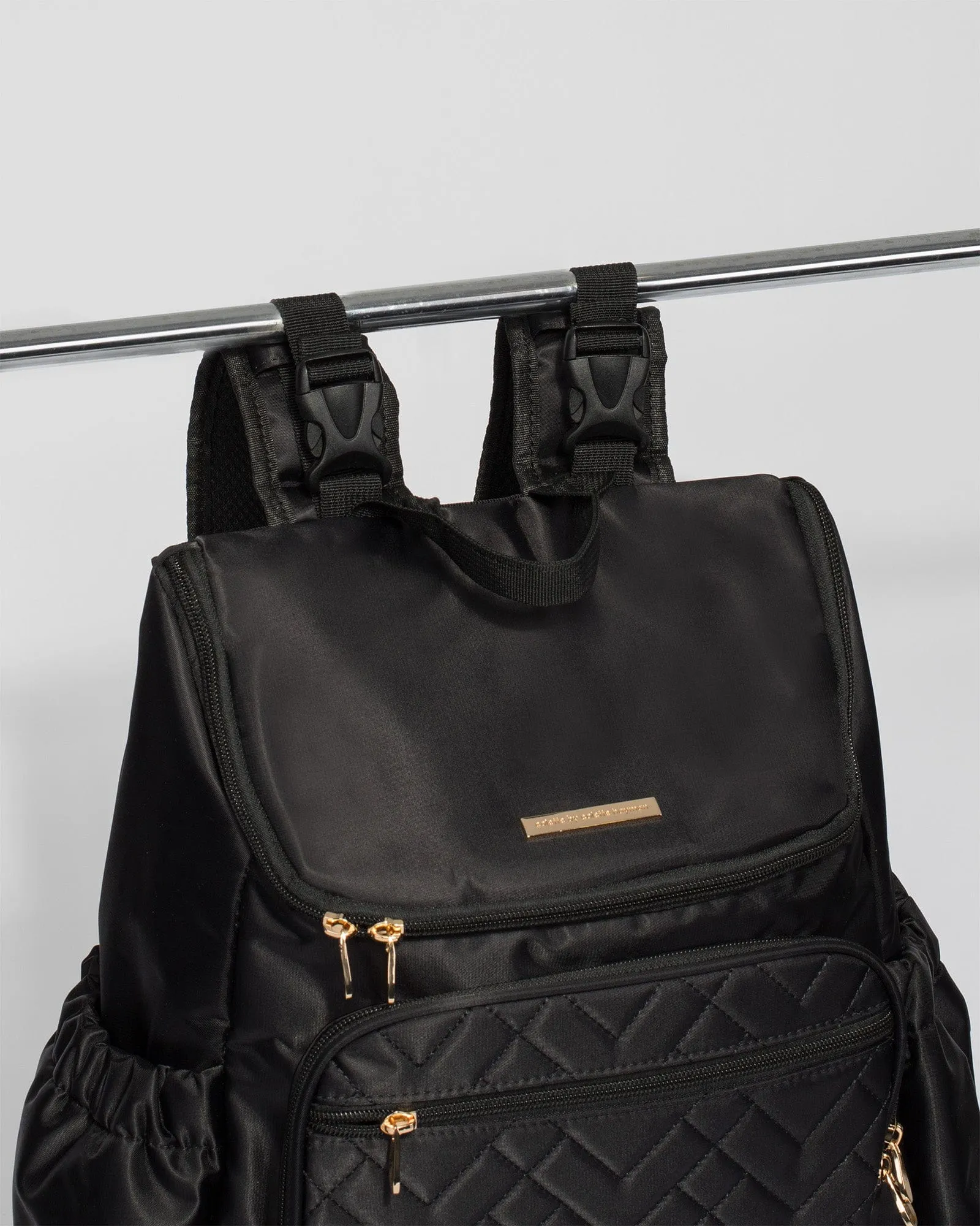 Black And Gold Baby Bag Backpack
