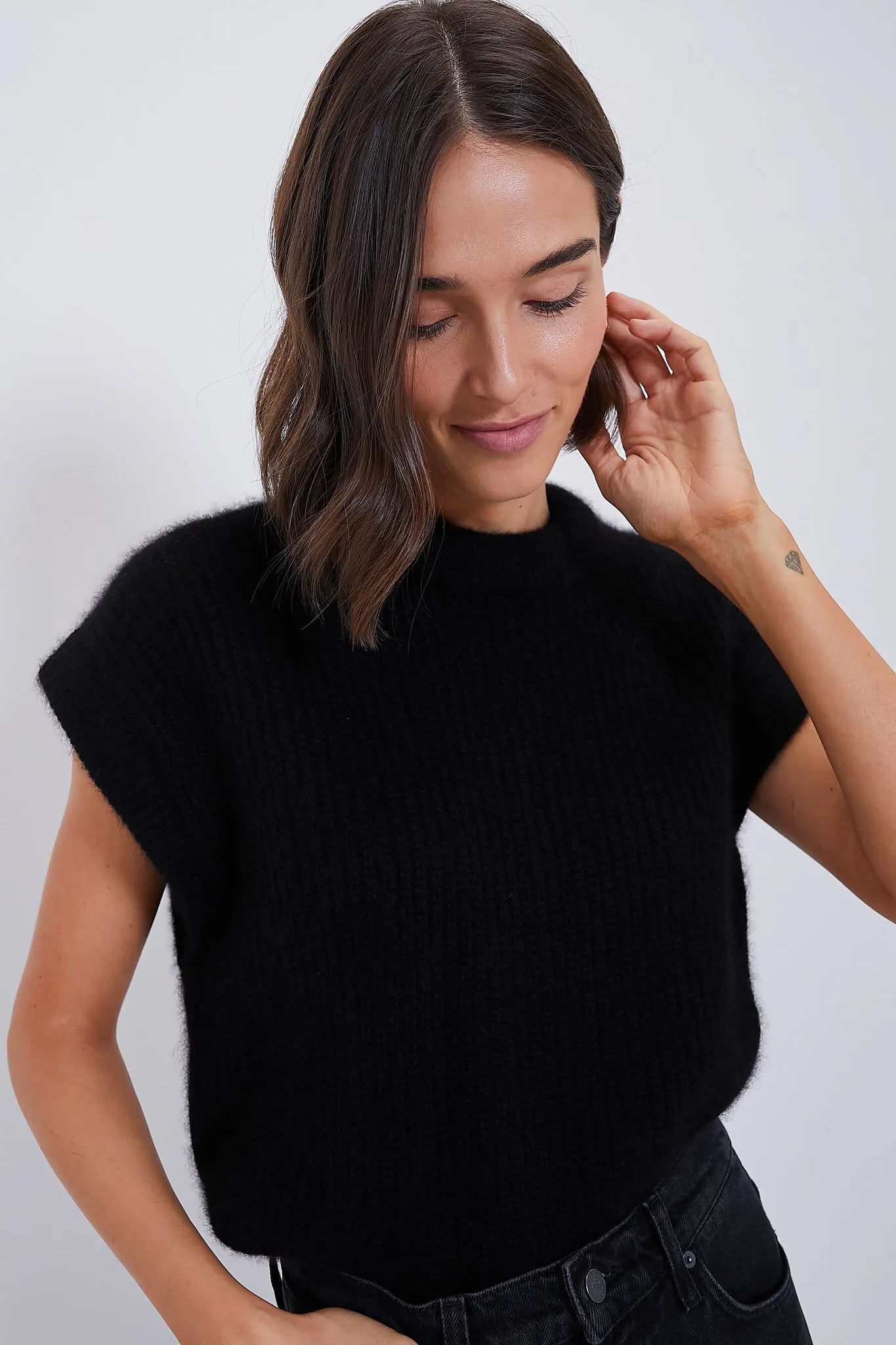 Black Softest Olivia Vest