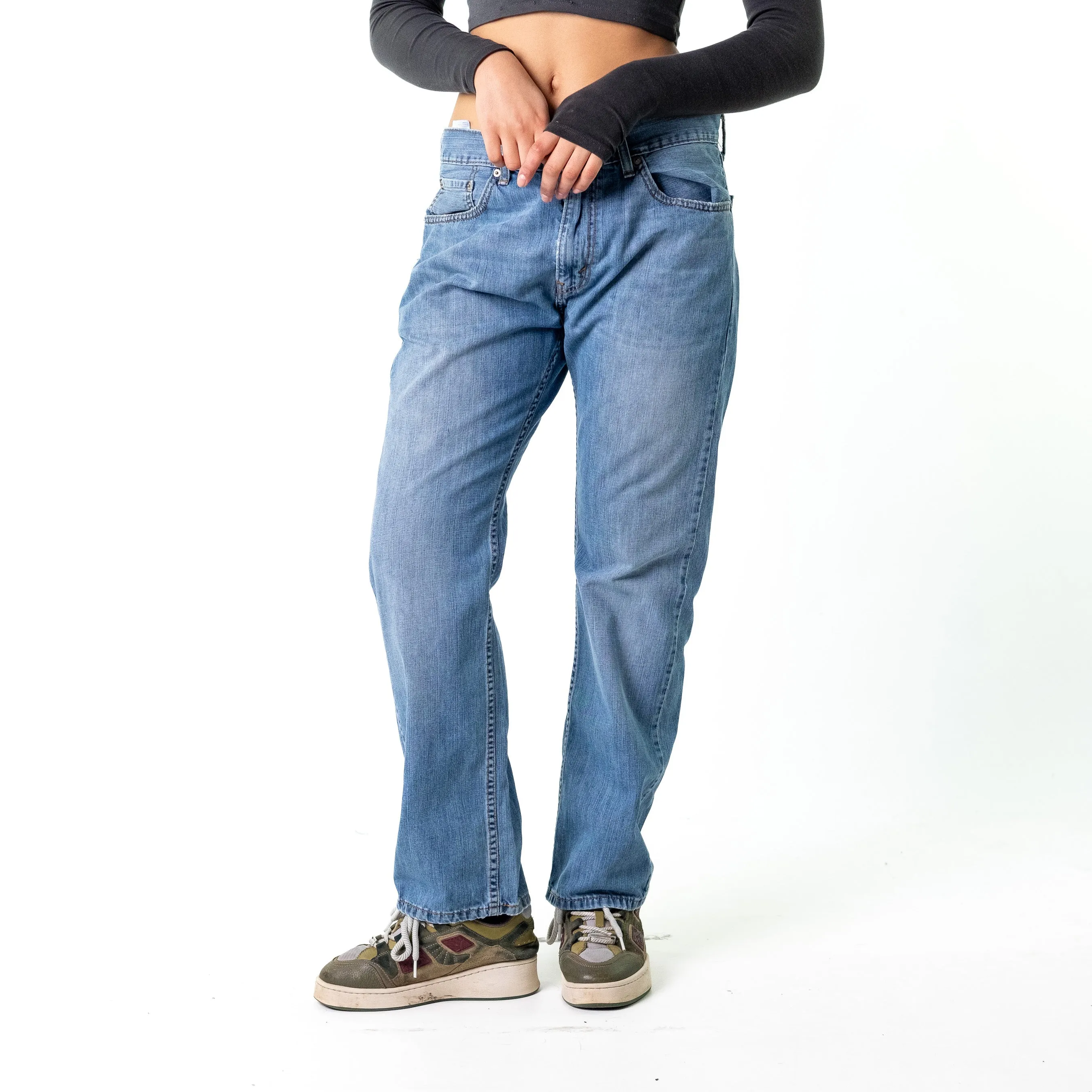 Blue Denim 90s Levi's 505 Cargo Skater Trousers Pants Jeans (33x30)