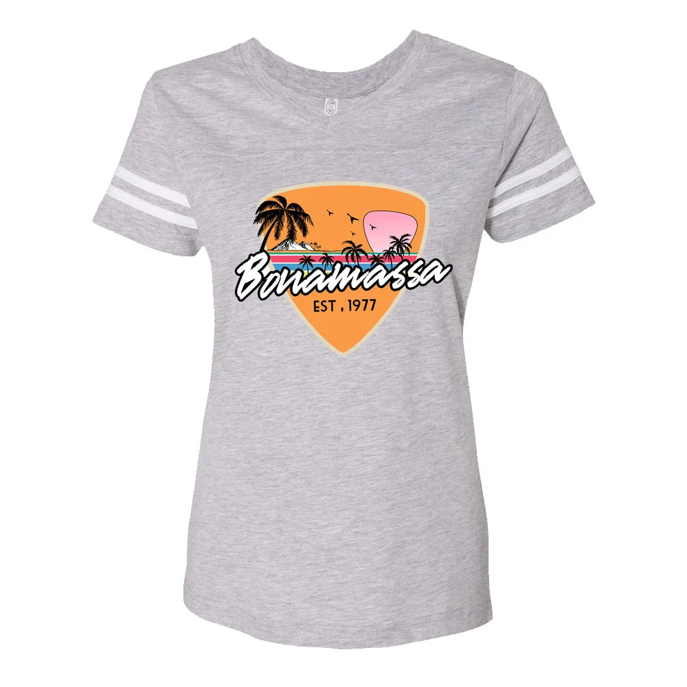 Blues Sunset Football V-Neck (Women)