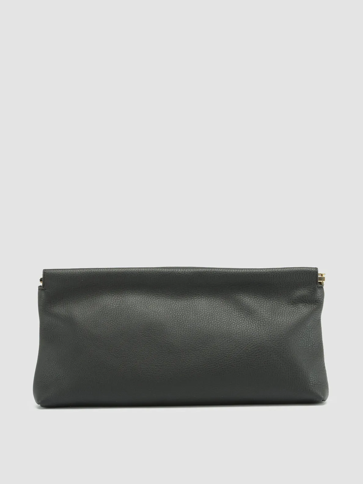 BOLINA 033 - Black Leather Clutch Bag