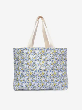 Bonpoint Girls Diba Floral Tote Bag in Blue (38.5cm)