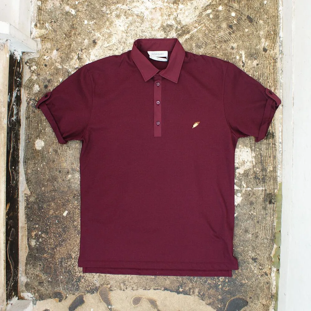 Bordeaux Pique Polo T-Shirt