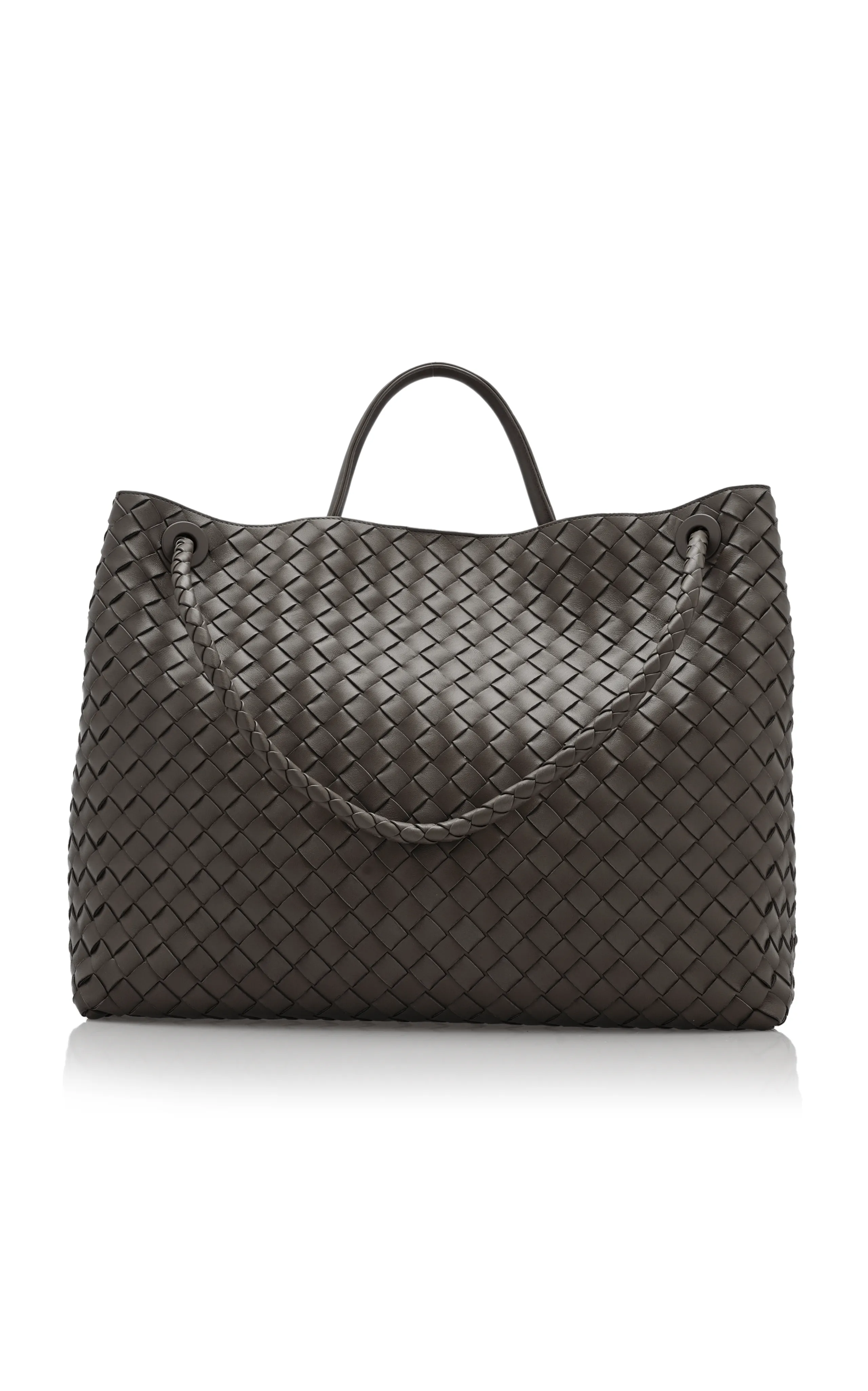 Bottega Veneta Large Andiamo Intrecciato Leather Tote Bag