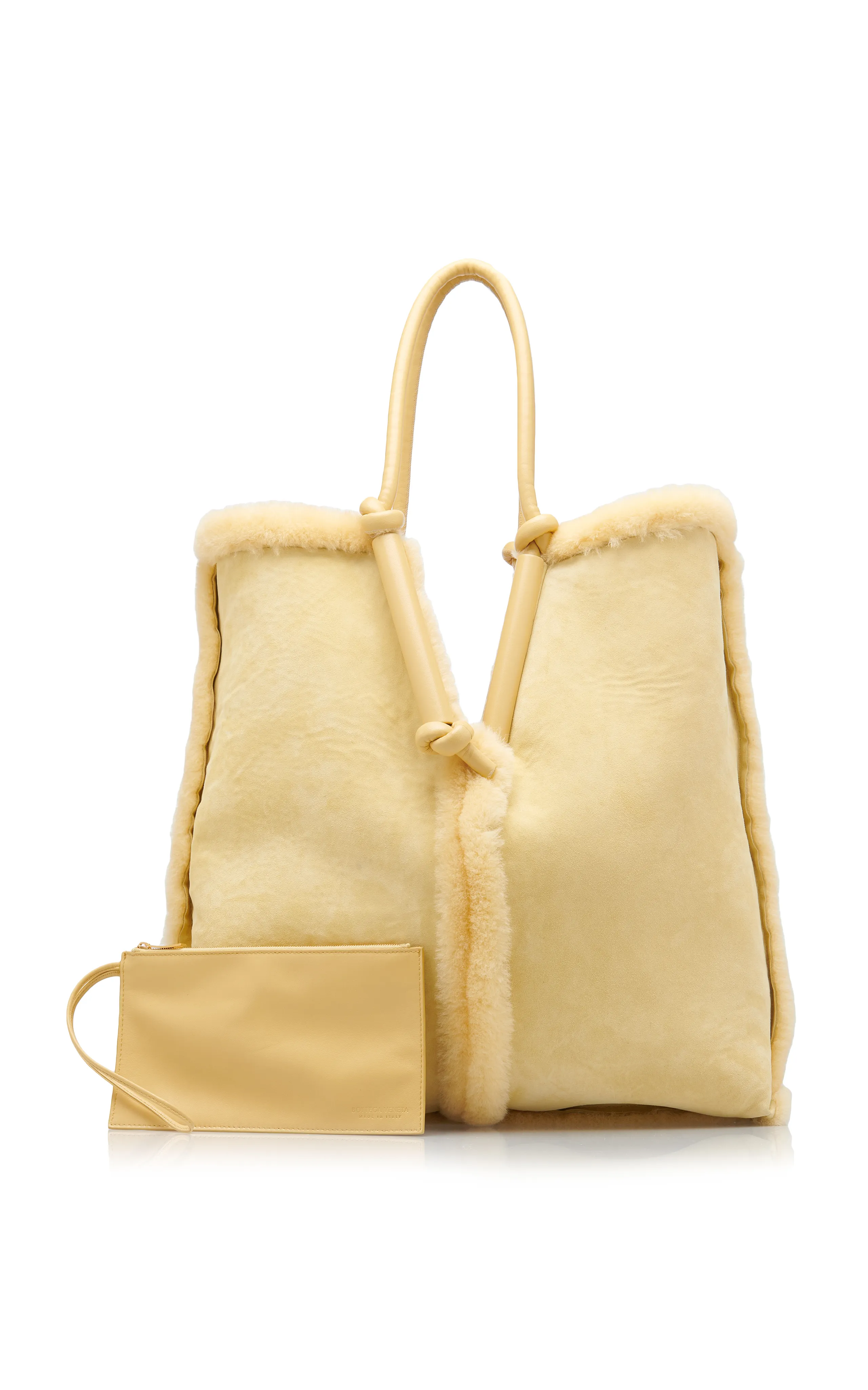 Bottega Veneta Reversible Oversized Shearling Tote Bag
