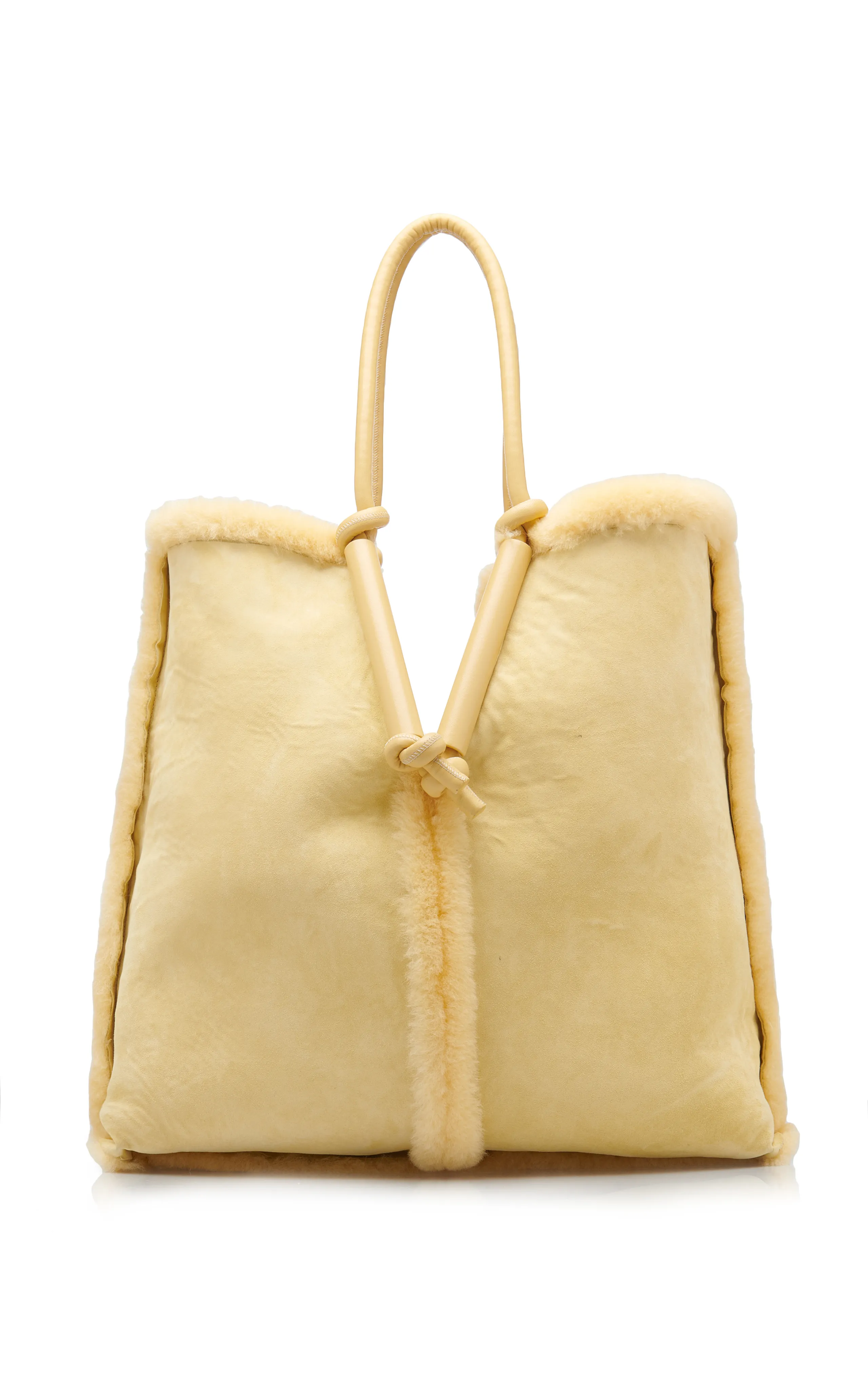 Bottega Veneta Reversible Oversized Shearling Tote Bag