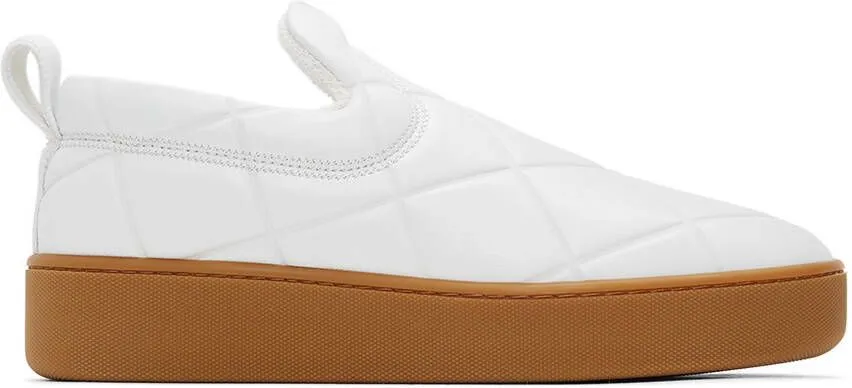 Bottega Veneta White 'The Quilt' Sneakers