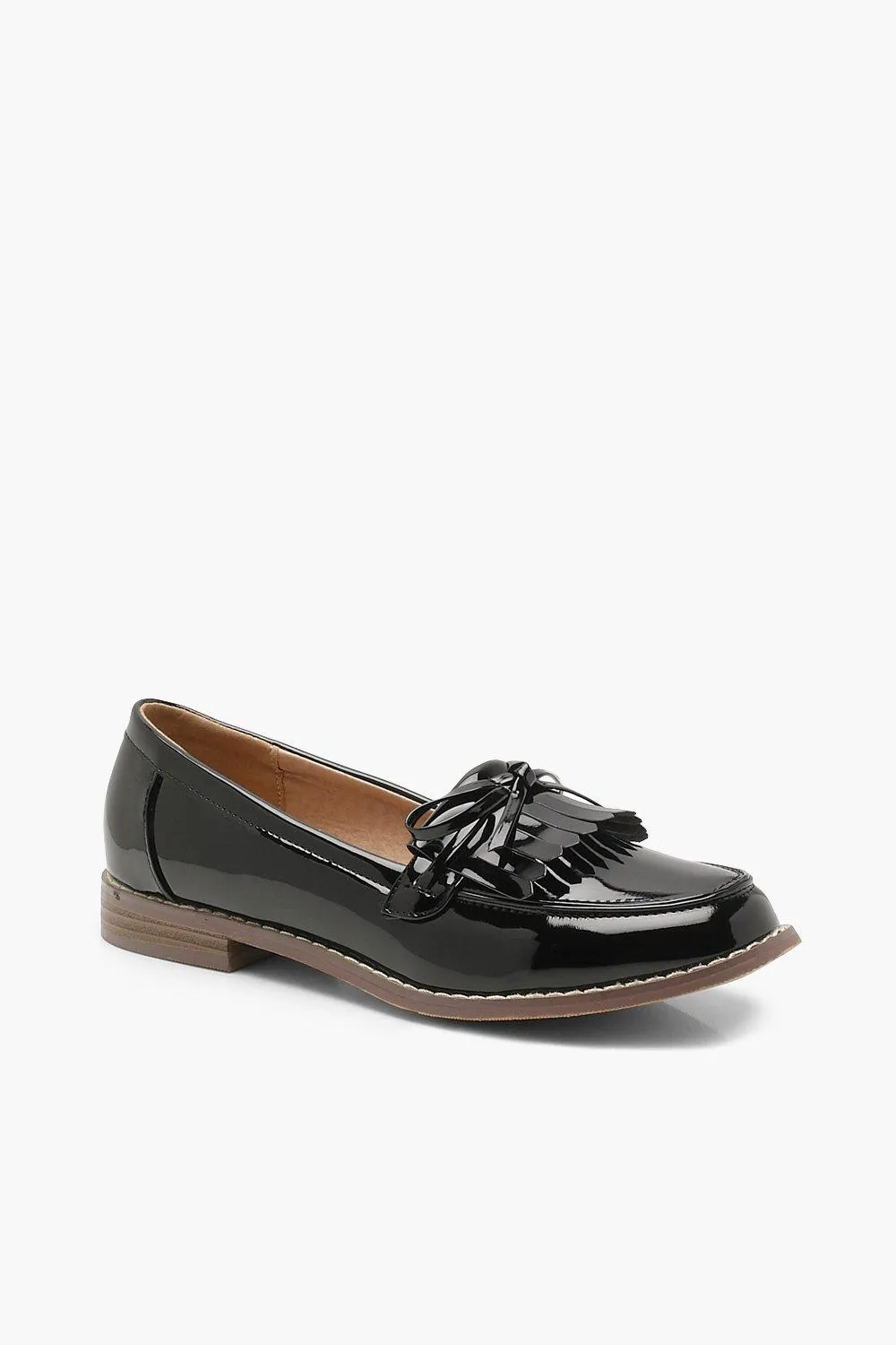 Bow and Fringe Loafers