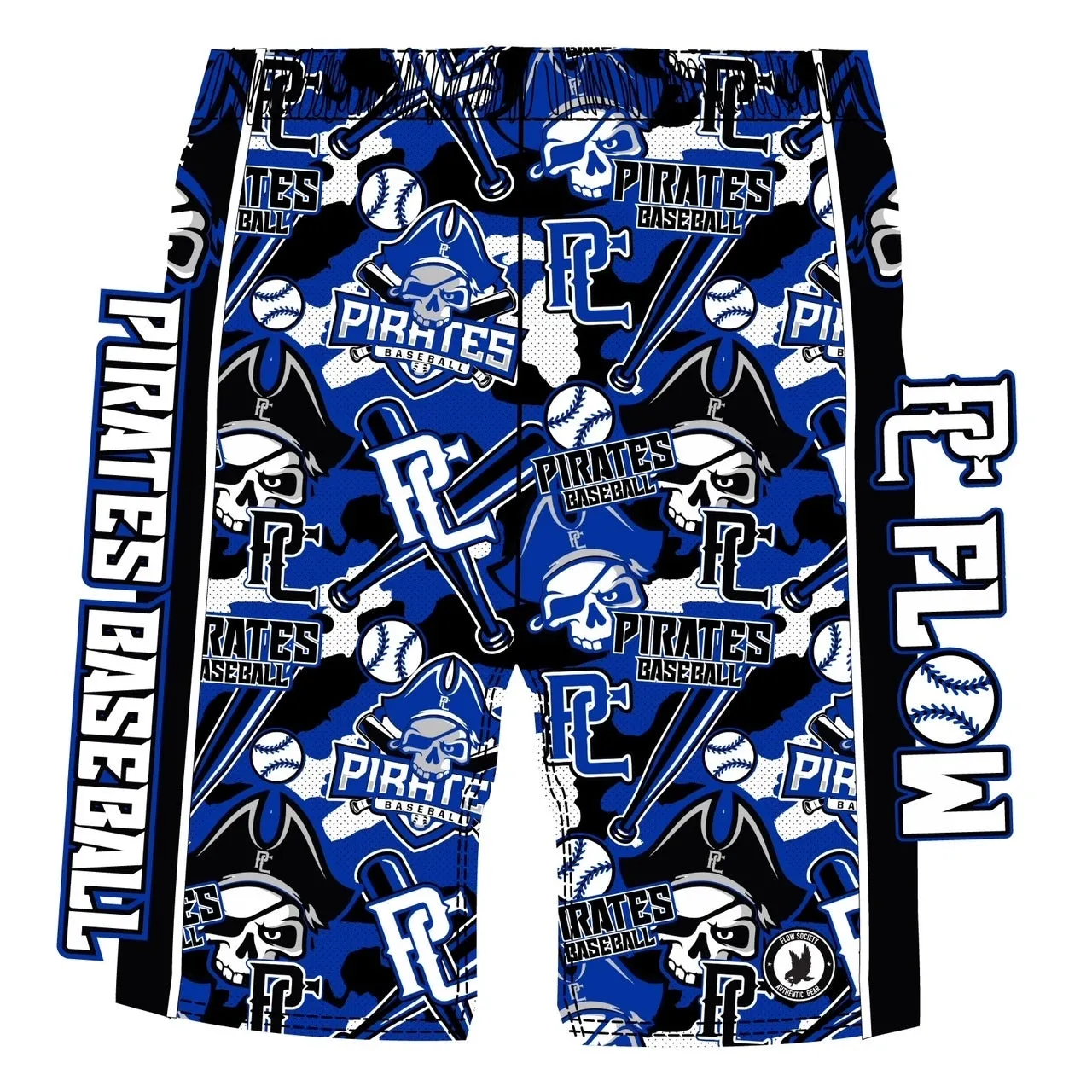 Boys & Mens Pirate Baseball Short