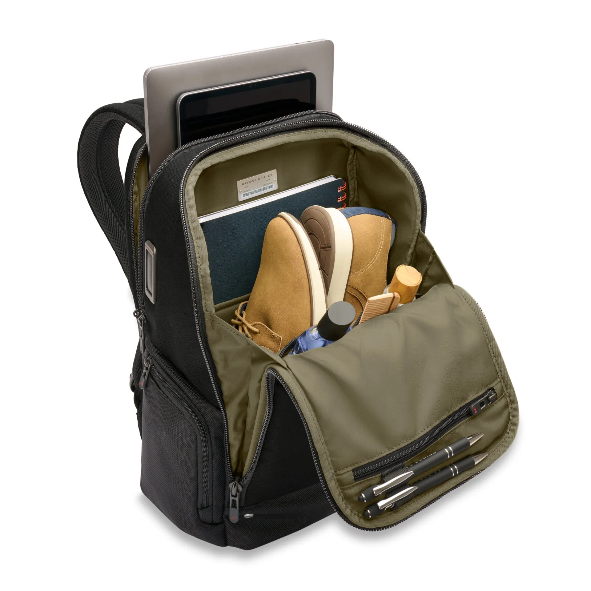 Briggs & Riley HTA Collection Medium Widemouth Backpack - Black