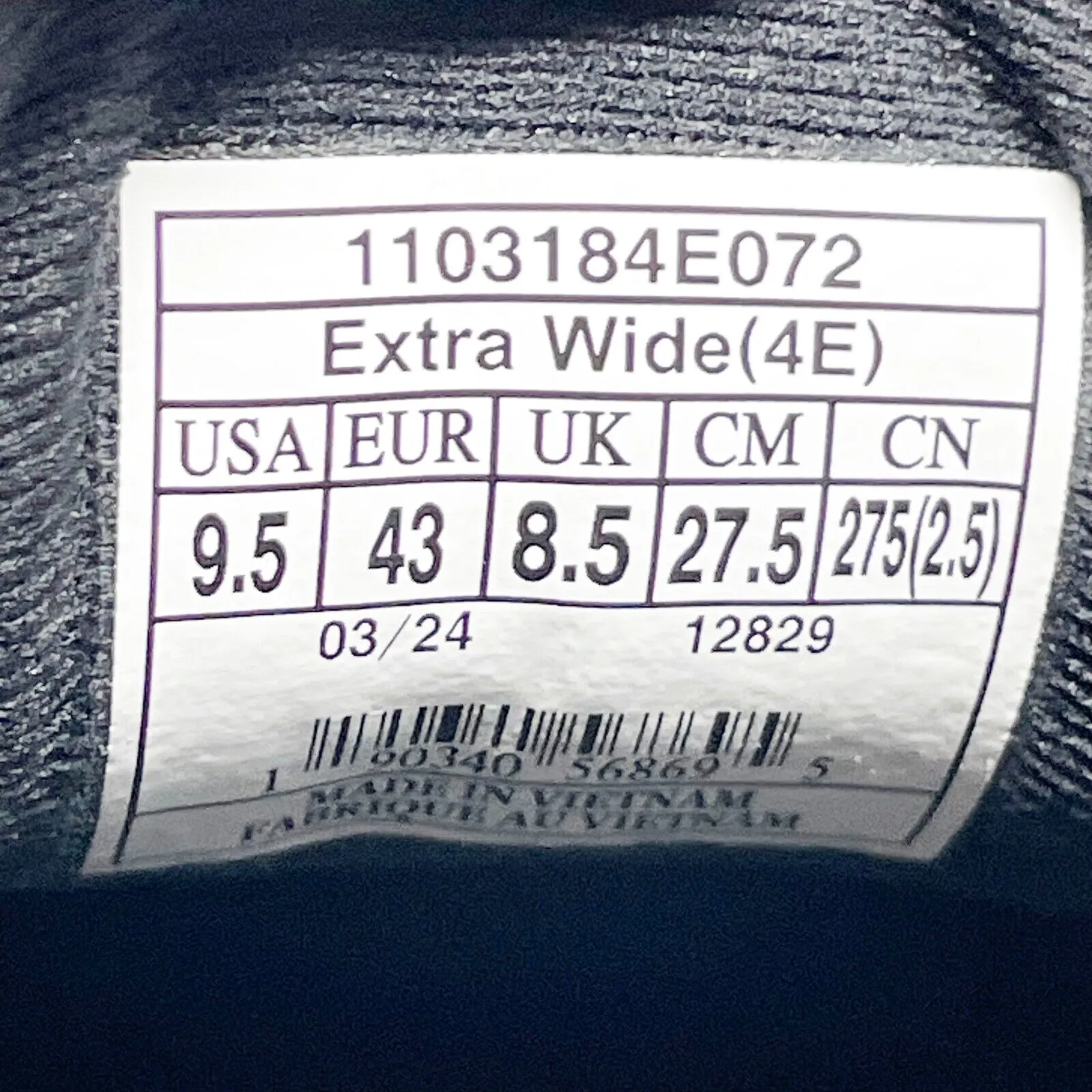 Brooks Mens Addiction Walker 2 1103184E072 Black Running Shoes Sneakers 9.5 4E