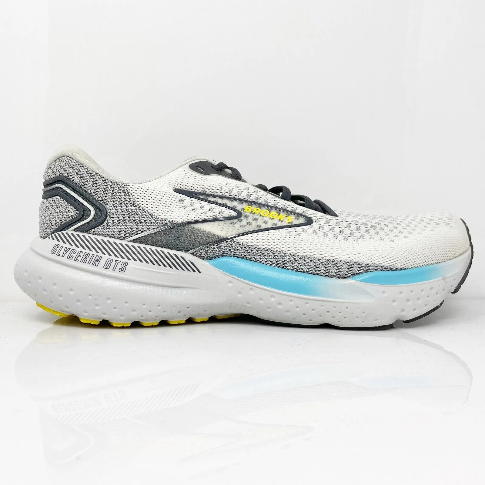 Brooks Mens Glycerin GTS 21 1104201D184 Gray Running Shoes Sneakers Size 9.5 D