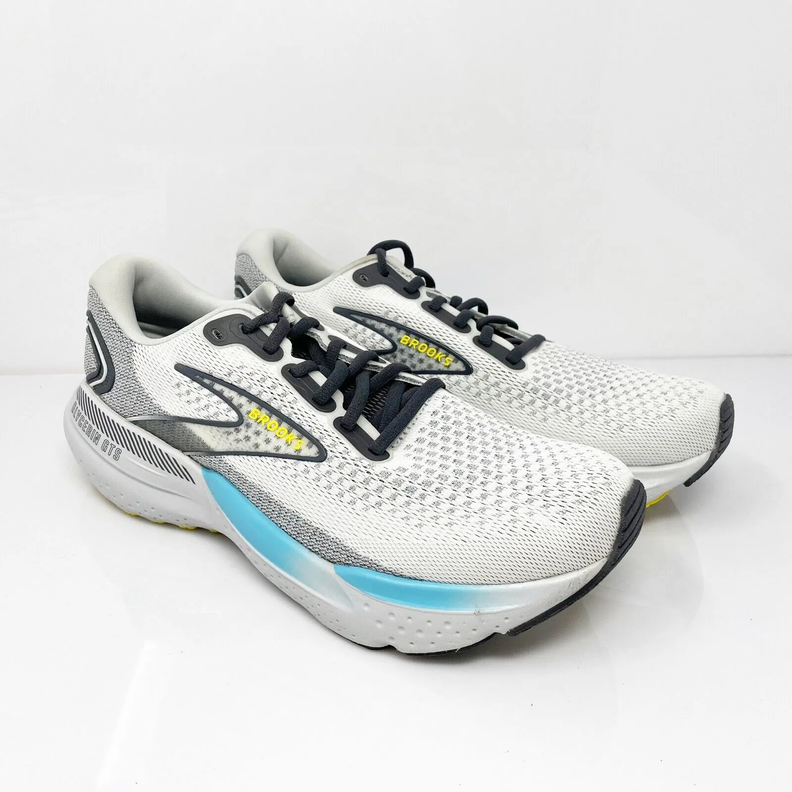 Brooks Mens Glycerin GTS 21 1104201D184 Gray Running Shoes Sneakers Size 9.5 D